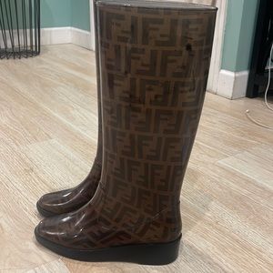 Vintage Rubber Fendi Rain boots